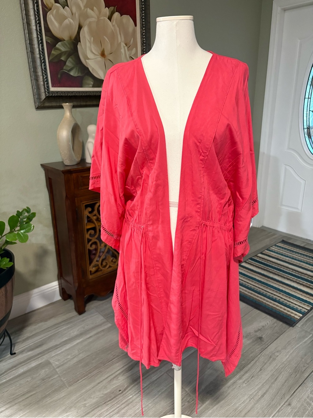 ViX Paula Hermanny Coral Cutout Beach Cover-Up